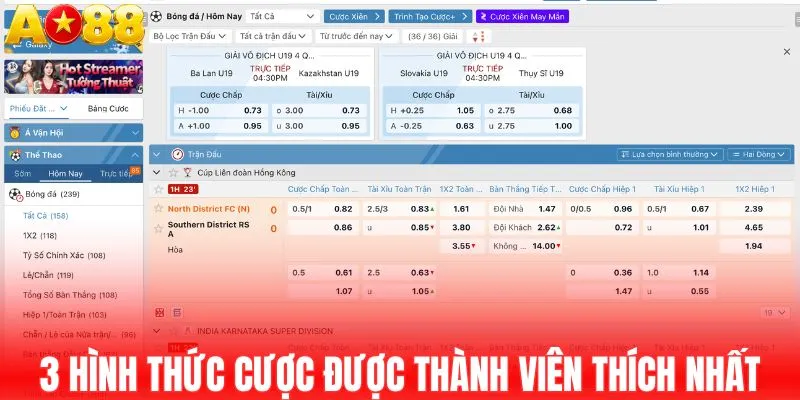 3 Hình thức cược được thành viên thích nhất