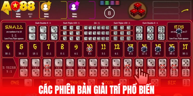 Các phiên bản giải trí phổ biến