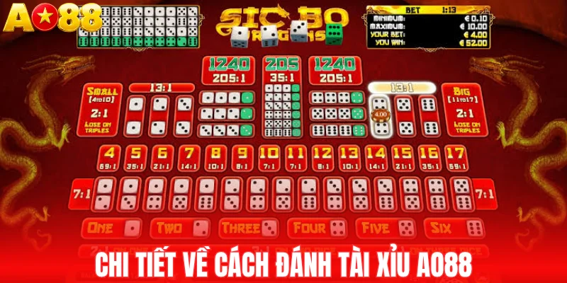 Chi tiết về cách đánh Tài xỉu AO88