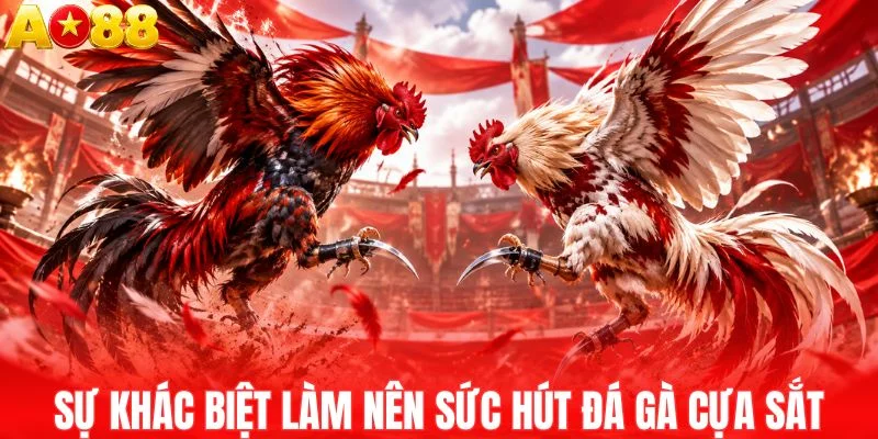 Điểm khác biệt làm nên đá gà cựa sắt
